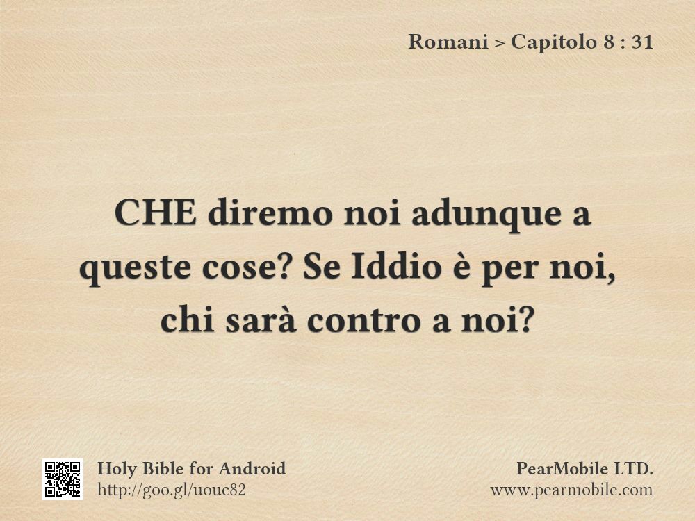 Romani, Capitolo 8:31